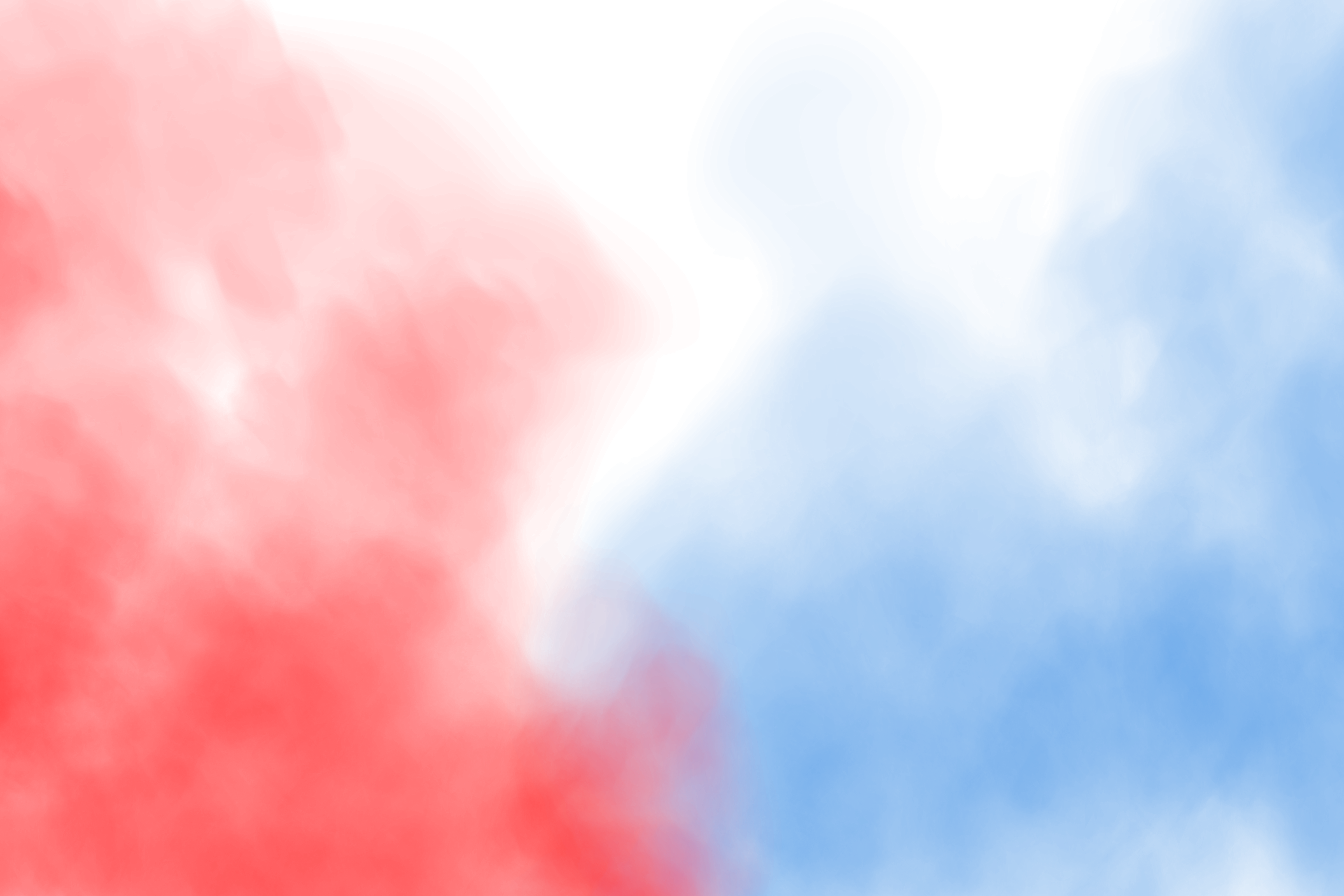 Blue and red fog in slow motion. Realistic atmospheric blue and red smoke. Blue and red fume slowly floating rises up.